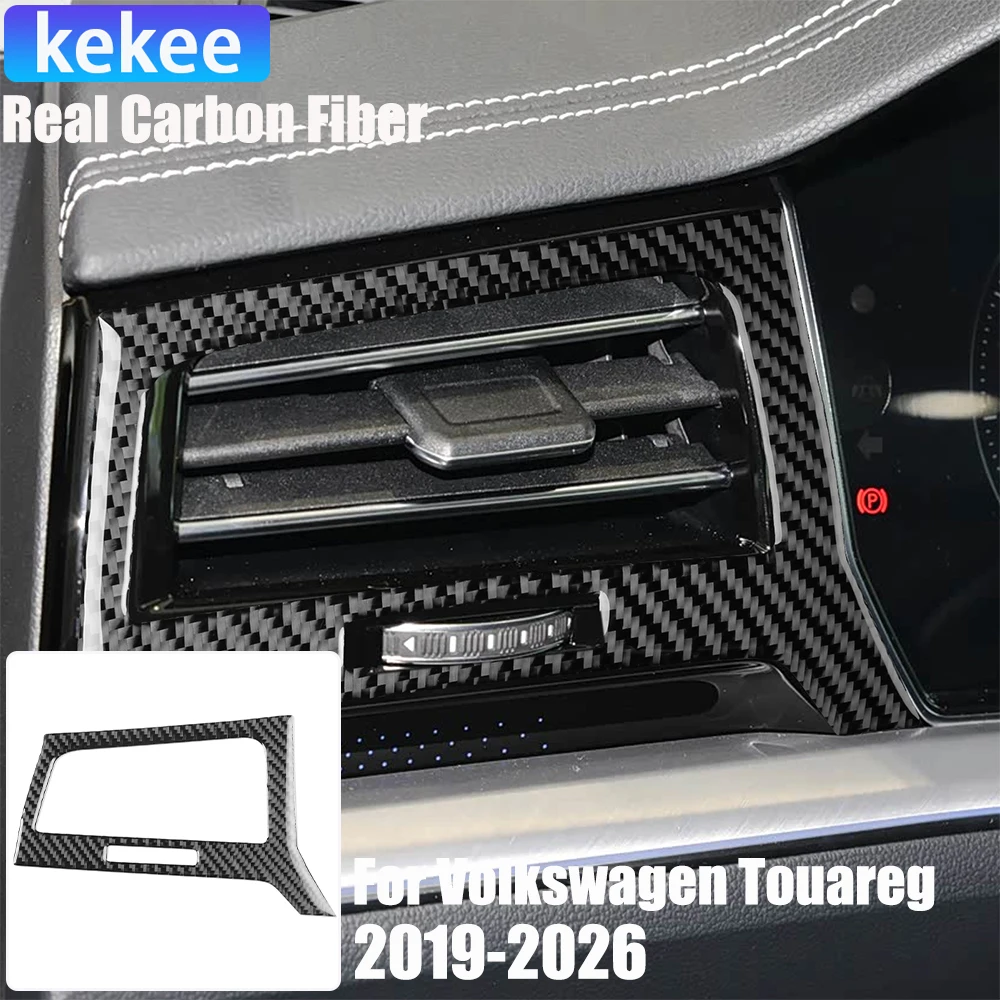 

Наклейка из настоящего карбона на дефлектор воздуховода для Volkswagen Touareg CR 2019-2026