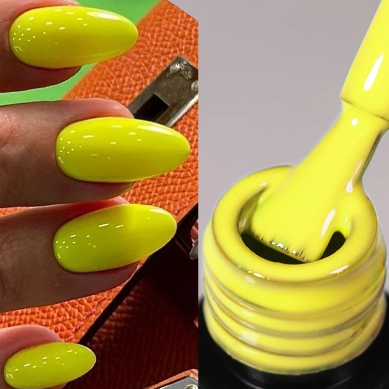 UR SUGAR 7.5ml Fluorescent Neon Glow-in-dark Gel Nail Polish Laser Sparkling Orange Green Red Soak Off Nail Art UV LED Varnishes