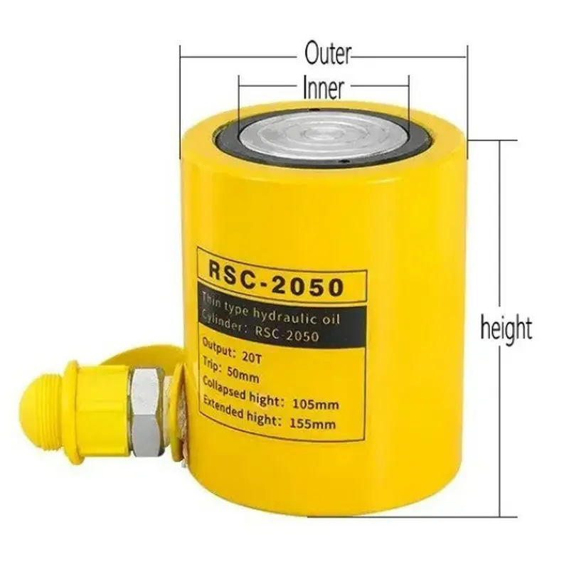 

5T/20T/30T/50T Three-stage Ultra-thin Separable Hydraulic Jack, Portable Lifting Tool, Multiple Stroke/weight Options