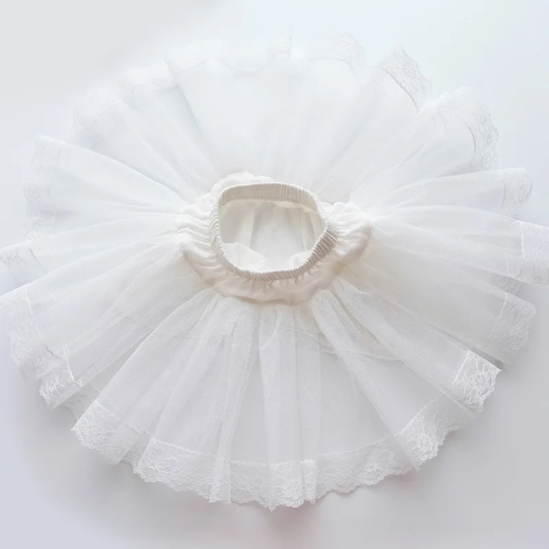 Boutique Summer Slips Kids Dresses for Girls' Princess Party Style Infant Solid Cotton Lace Tutu Slips Children's Clothing