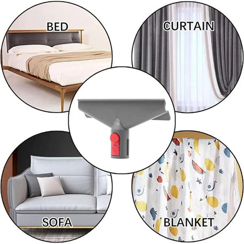 Lite-para dyson v15 v12 v8 v11 v10 v7 detecção absoluta sem fio acessório de vácuo ferramenta colchão + escova rígida + mangueira de extensão