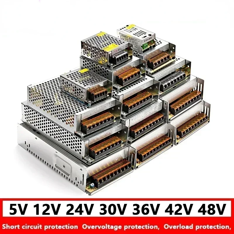 5V 12V 24V 36V 48V Power Supply SMPS AC DC 220V TO 5 12 24 36 48V 1A 2A 3A 5A 10A 20A 30A 40A 50A Switching Power Supply SMPS