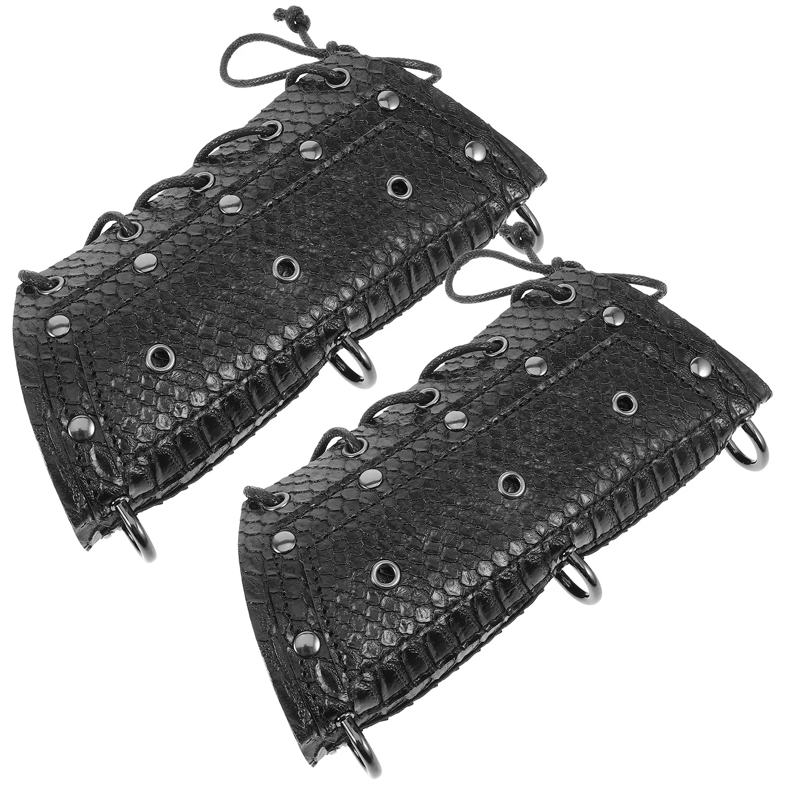 1 par chique mangas de braço de pele de cobra resistente artificial cosplay acessórios de fantasia de halloween mangas de braço masculino