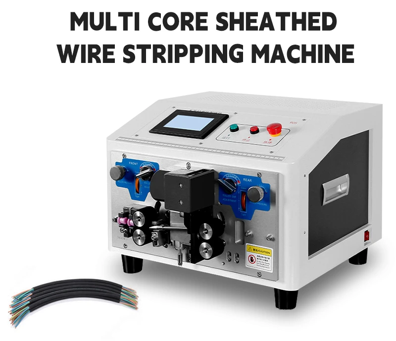 Automatic Jacket Cable Stripping Cutting Machine Wire Stripping Machine Multi Core Wire Cutting Stripping Machine