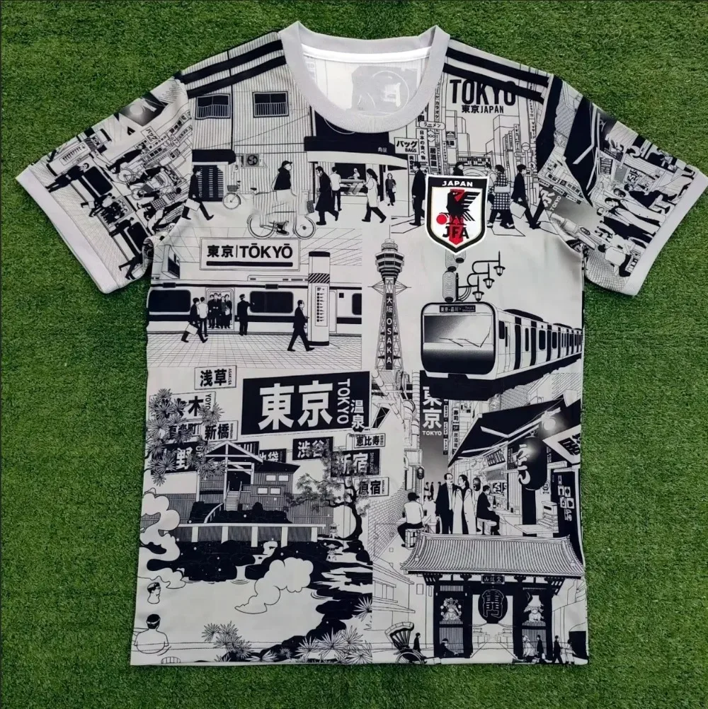 

Japan National Team Football Jerseys Men's Clothes Women's T-shirts Wave Jingle Cat Dark Vador Football Children's T-shirts Tops