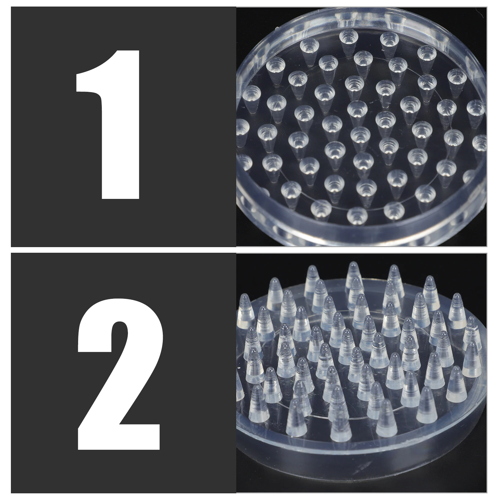 

10 Pcs Transparent Plastic Pads Furniture Legs Table Protectors Non Slip Mats Waterproof Anti Skid Suitable Home Use
