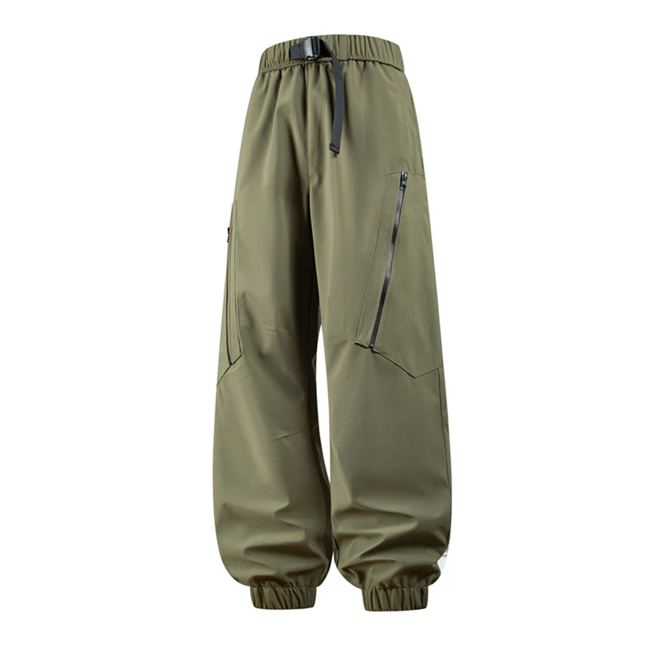 Camp Jogger Pants Men Windproof Waterproof Sweatpants Elastic Waist Fashion Casual Outdoor Joggers Male