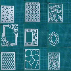 Framework background metal cutting dies mold Scrapbooking paper craft knife mould blade punch template Embossing stencil