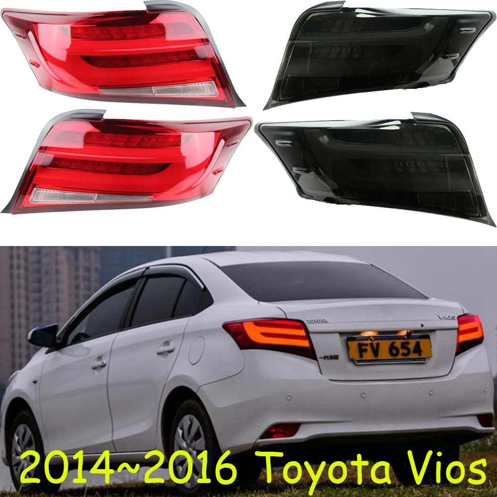 1set Red/Black Driving+Brake+Signal LED Rear Lamp Tail Light For Vios Taillight 2014 2015 2016year Vios Tail Light