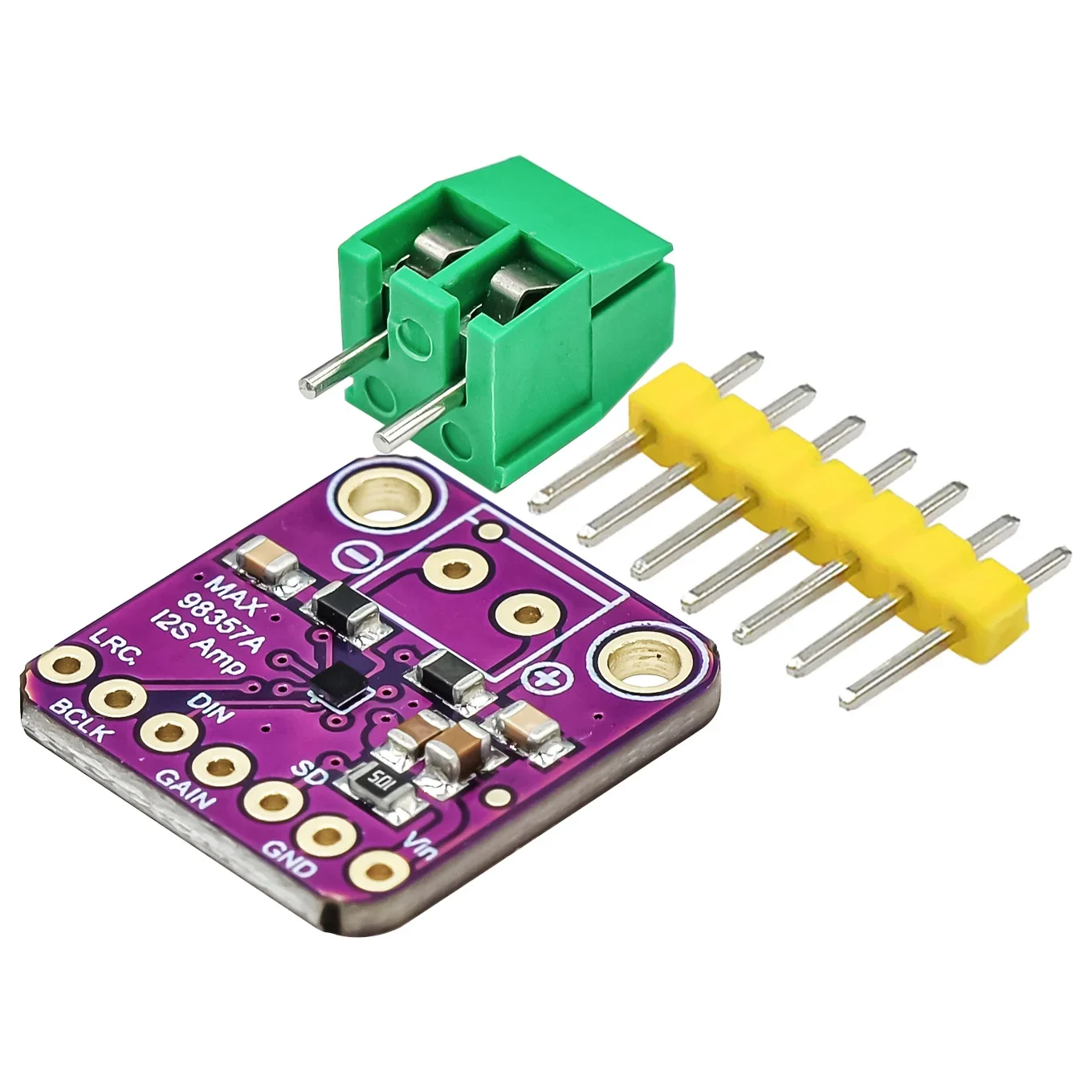【EENVOUDIGE ROBOT】MAX98357 I2S 3W Klasse D Versterker Breakout Interface DAC Decoder Module Filterloze Audio Board Voor Raspberry Pi