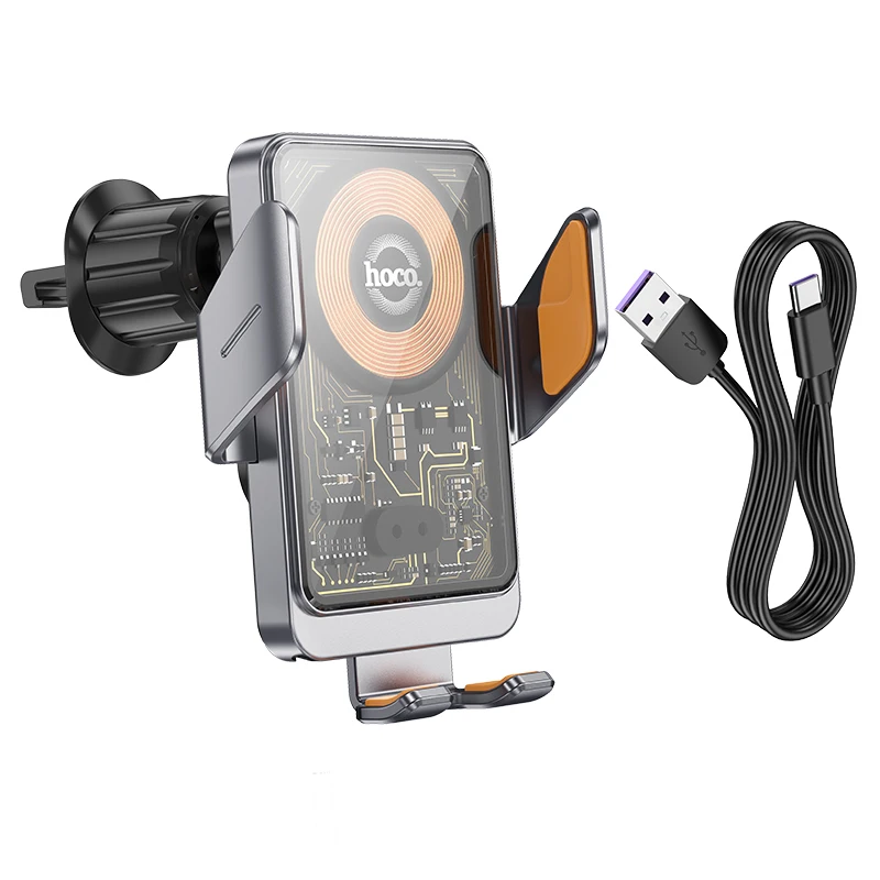 HOCO HW7 15W Smart Wireless Car Charger Mount