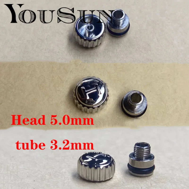 

For Hamilton Head 5.0mm Handle Tube 3.2mm Watch Head Crown Accessories