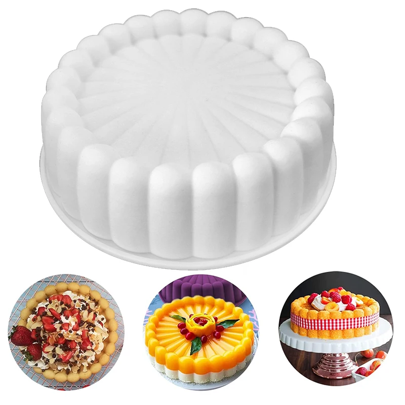 Charlotte Cake Mold 3D Round Baking Pan For Cheese Chocolate Rainbow Strawberry Shortcake Kitchen Bakeware Accessories Tools