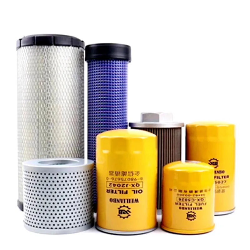 For Komatsu Pc56-7 58-8 Excavator Oil Diesel Air Filter Element Hydraulic Inlet Oil Return Pilot Filter Element