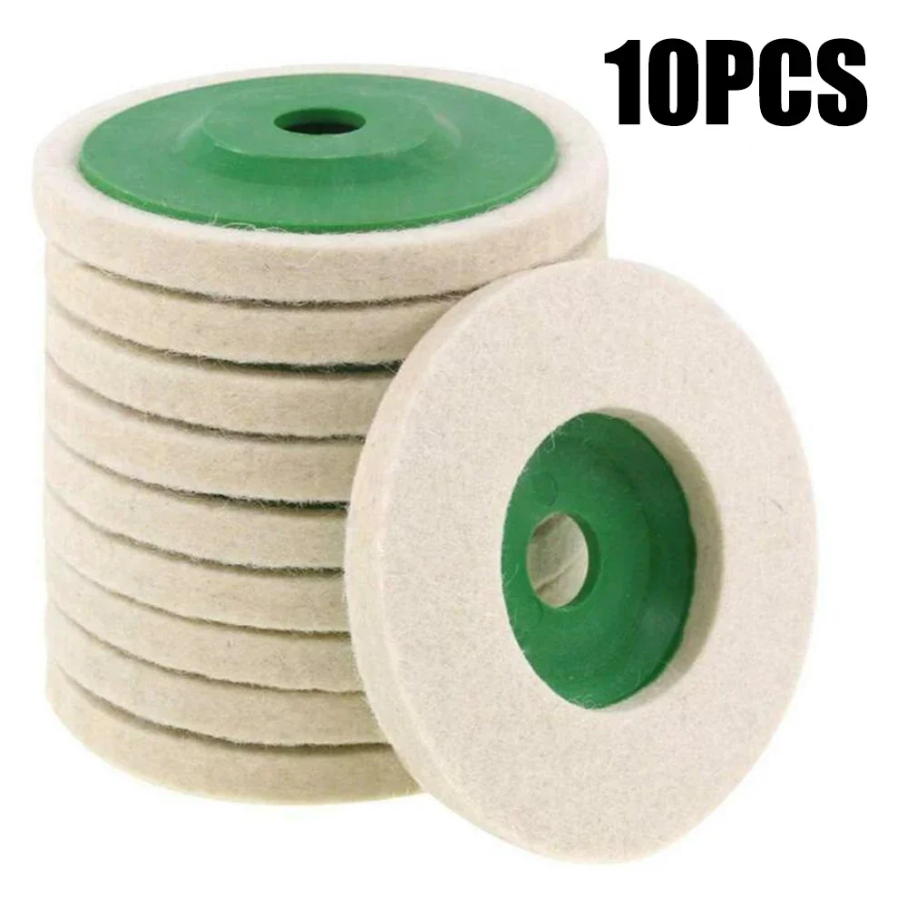 Diameter 100 fine white wool polishing wheel, polishing felt wheel, angle grinder polishing wheel