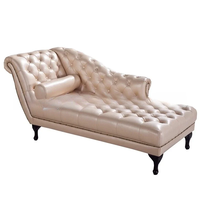 

Concubine's couch furniture hotel log leather art buckle beauty villa leisure princess lounge