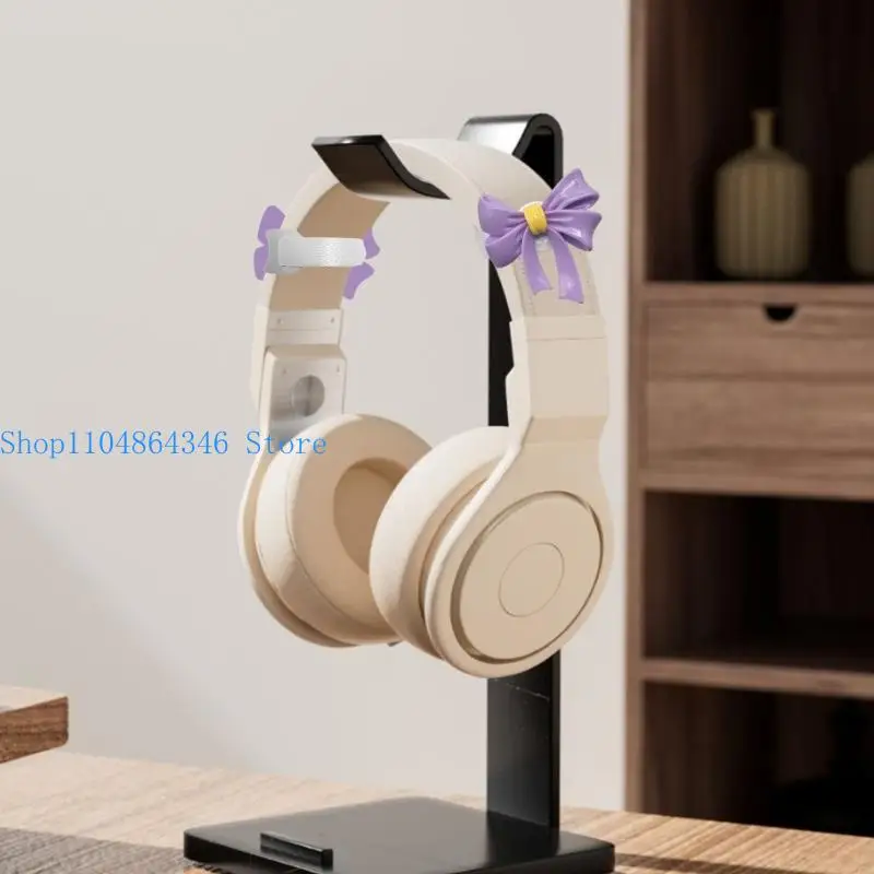 652F Resin Butterfly Bows Clip Decorations For Headphones Offering Comfortable Wear And Fashionable Color Option