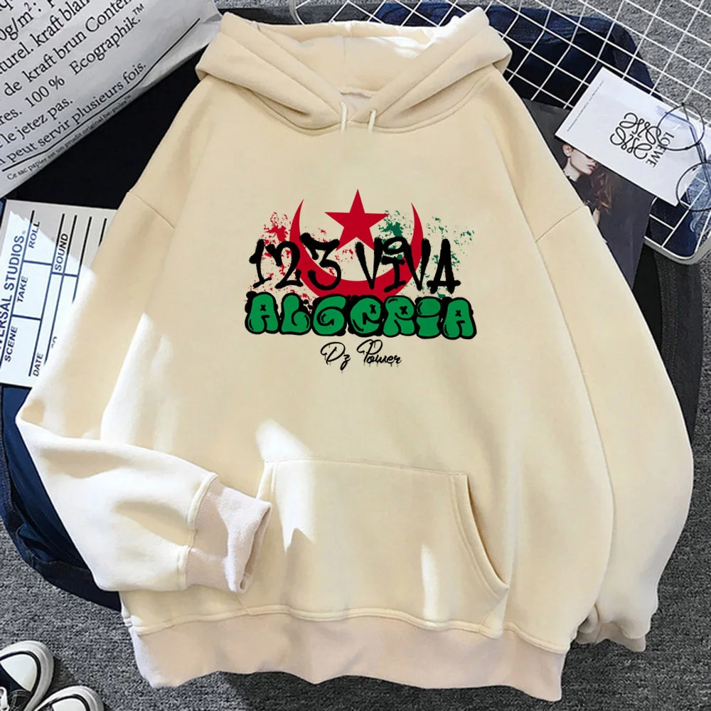 Algeria bluza z kapturem kawaii zimowa, wzorzysta, z nadrukiem ubrania dla nastolatków nastolatki hoddie odzież na co dzień projektant młodzieńczy anime