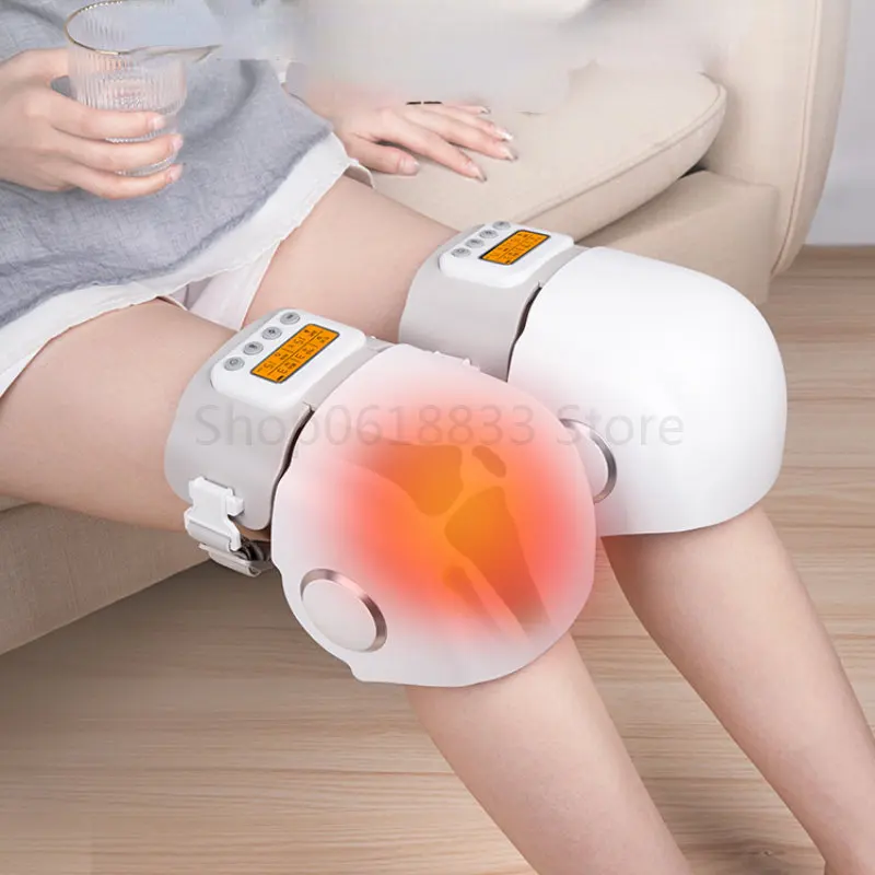 3D Embracing Knee Massager Joint Red Light Hot Compress Pain Massager Knee Pain Relief  Warm Rheumatism Old Leg Kneepad