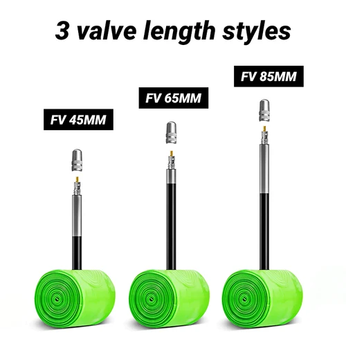 Imagen 2 del producto CYCLAMI ultraligero 30g tubo interior de bicicleta de carretera bicicleta TPU neumático interior 45mm 65mm 85mm válvula francesa 700C tubo súper ligero