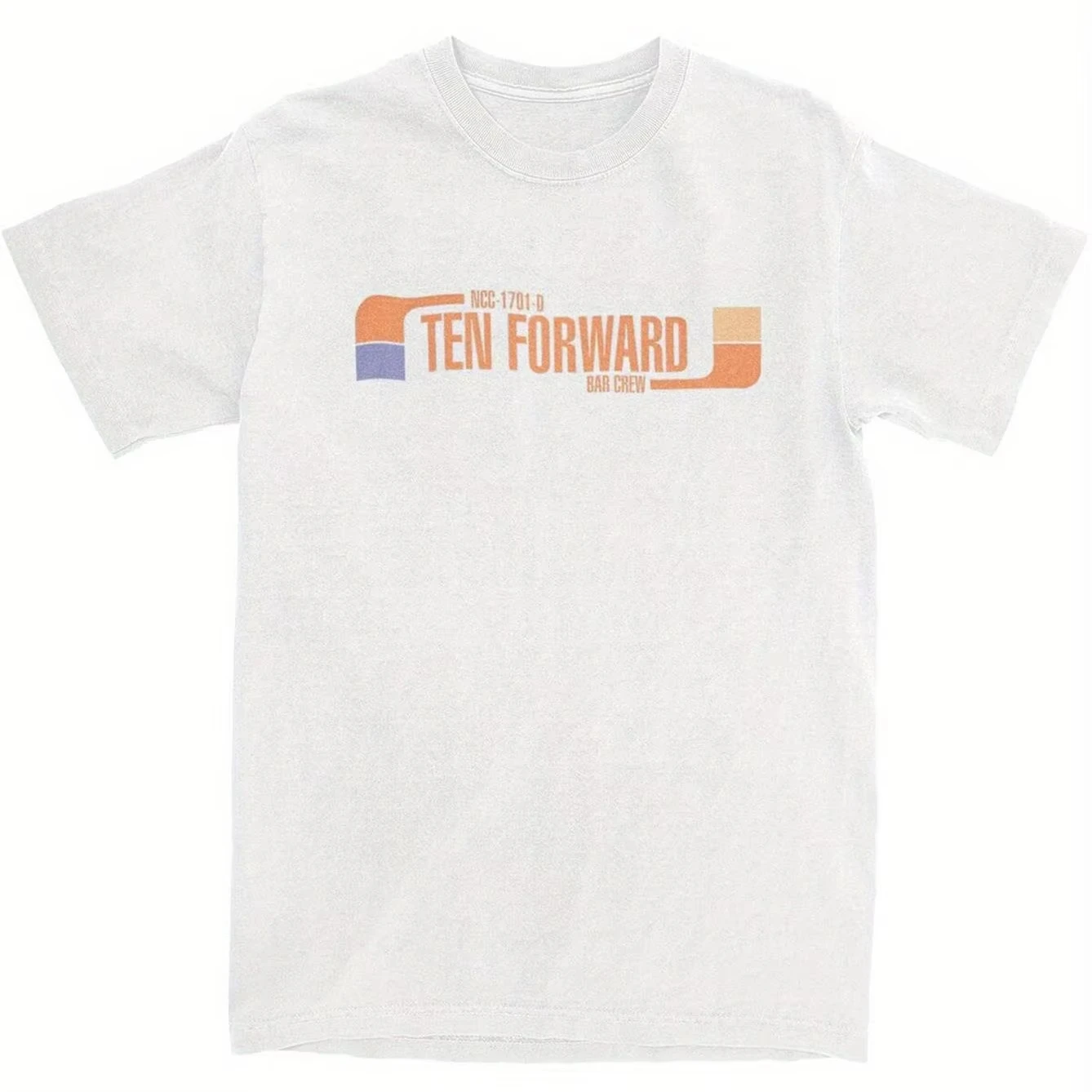 

Футболки Stars Treks Ten Forward Bar Crew NCC 1701-D, аксессуары, мужские и женские футболки из 100% хлопка с круглым вырезом, мягкие облегающие футболки
