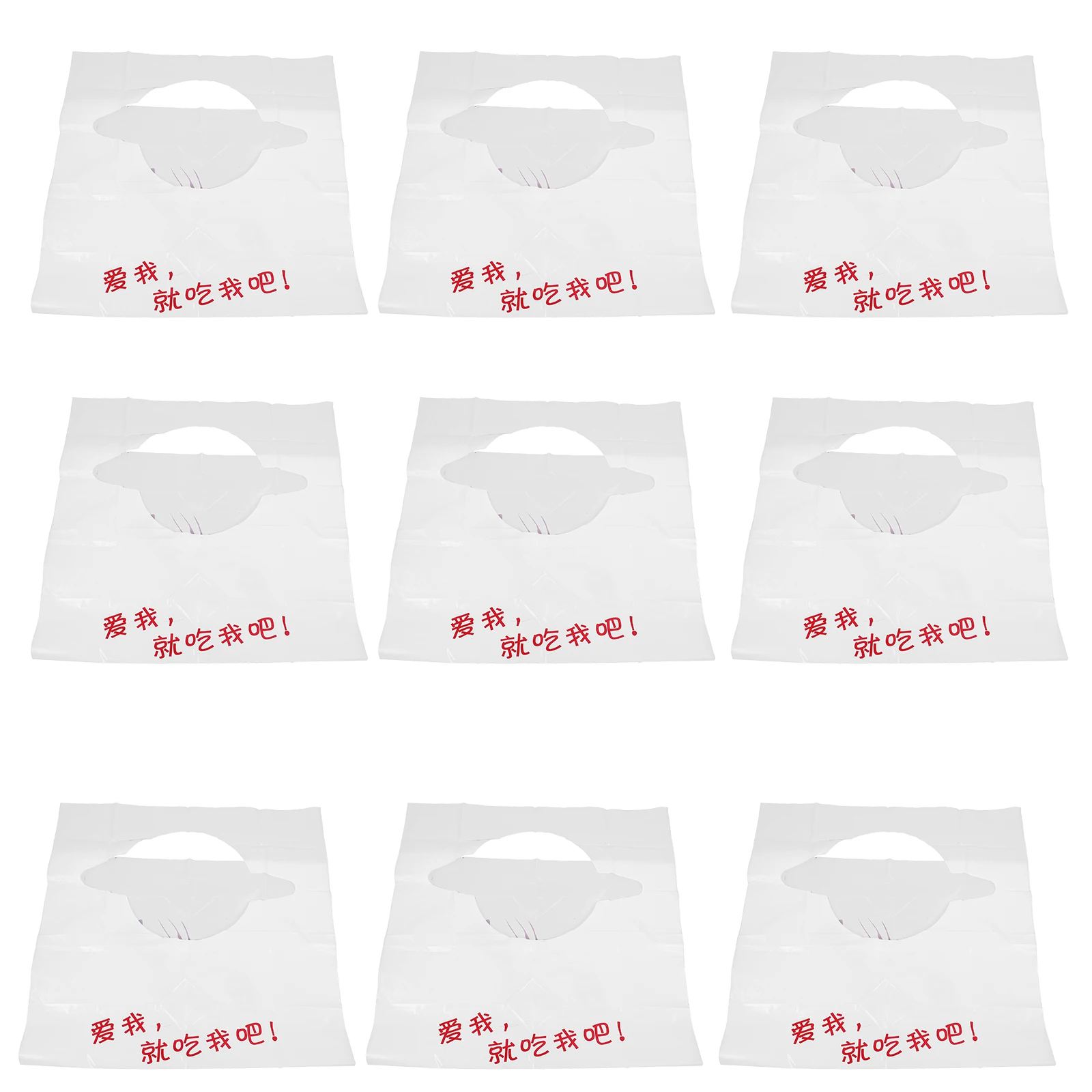 

100pcs Disposable Lobster Bibs 36x60cm Fun Seafood Pattern Practical Apron Easy Cleaning Adult Eating Accessories