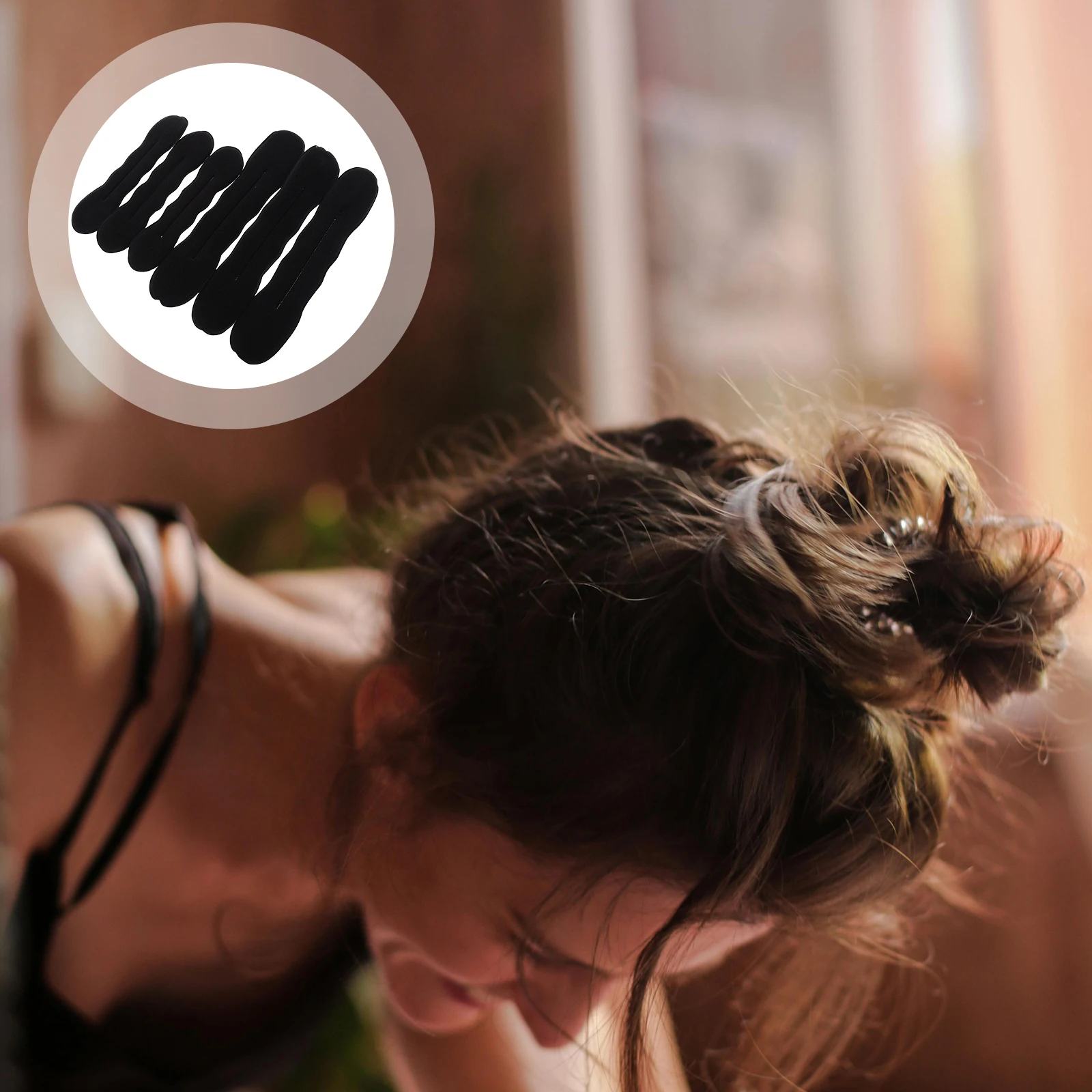 

6pcs Bun Maker Donut Twist Tool For Long Hair Reusable Styling Accessories Women Lazy Bun Shaper Portable Hair Former