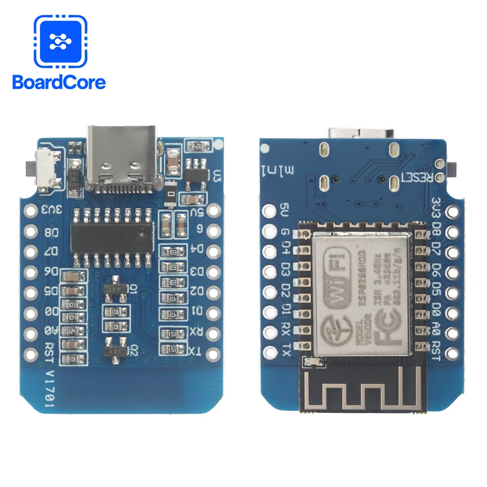 TYPE-C Interface Mini D1 Mini NodeMcu Lua WIFI ESP-12F Module ESP8266 Wireless Development Board for Arduino