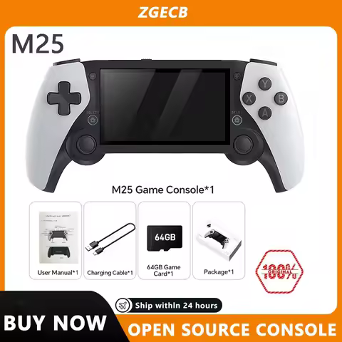 FLLAPT 4.3-inch high-definition M25 retro handheld game console Emulec OS, 21000 games, suitable for PS1/PSP/FC/GB/GBA/MD