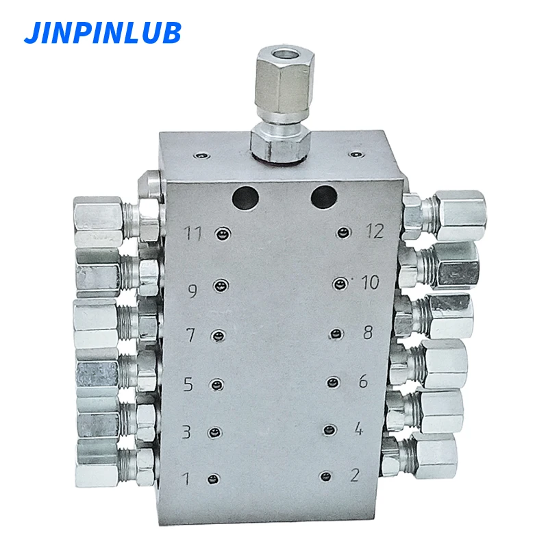 JINPINLUB JVB-12 Grease Progressive metering device Divider Valves For Progressive Lubrication System