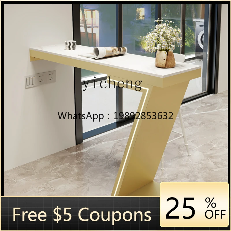 

G-Z1 light luxury restaurant partition bar table integrated household living room creative balcony against the wall