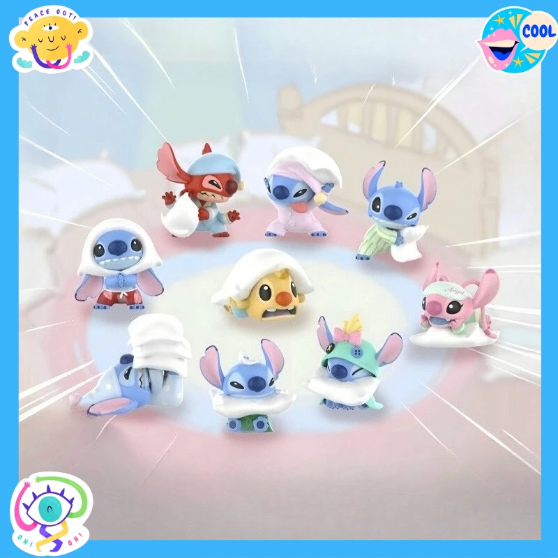 

Miniso New Stitch Pillow Fight Series Blind Box Toys Trendy Play Cute Stitch Figure Model Ornaments Children Birthday