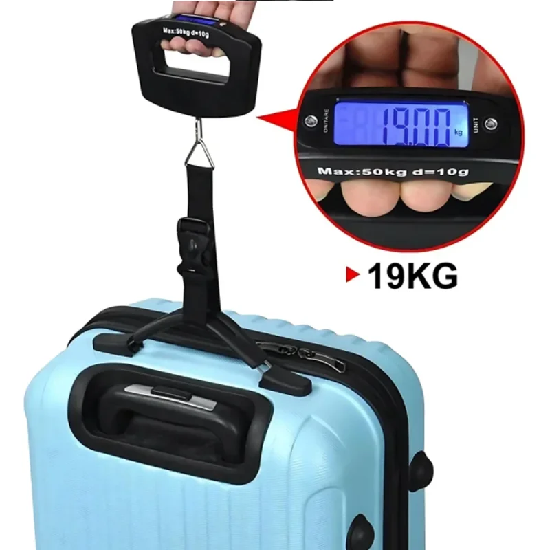 50kg/10g Travel Luggage Scale - đánh giá và giá Fishing Hook