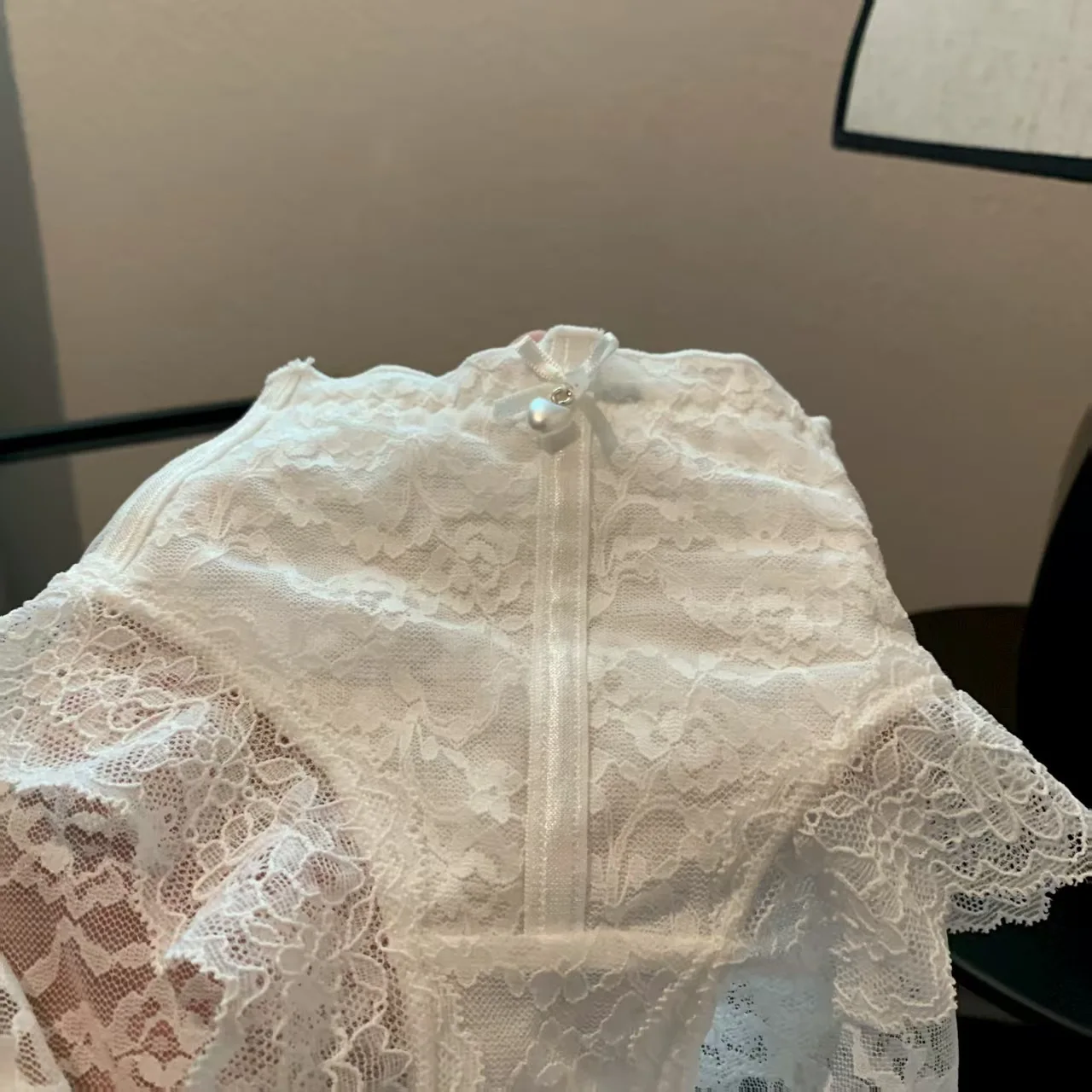 سراويل داخلية مثيرة للنساء على الطراز الياباني إكسسوارات y2k ملابس داخلية بيضاء ملابس داخلية نسائية مثيرة بفيونكة من الدانتيل ملابس داخلية فرنسية #5