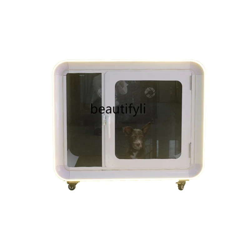 

Pet Soundproof Room Movable Mini Mobile Soundproof Box Cover Cage Glass Room