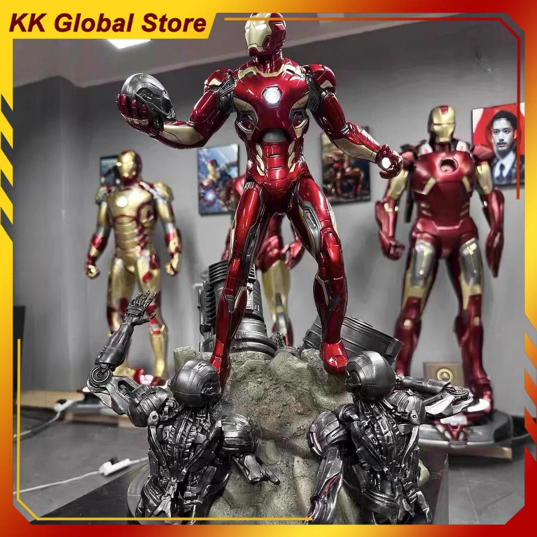

58cm New The Avengers Movie Figure MK45 Iron Man Perimeter Resin Model Statue Desktop Decoration Ornaments Christmas Gifts Toys