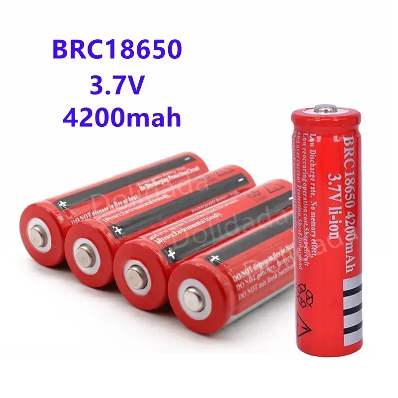 New 100% Original 18650 3.7V 4200mAh 18650 Lithium Rechargeable Battery for GTL Evrefire Flashlight Batteries