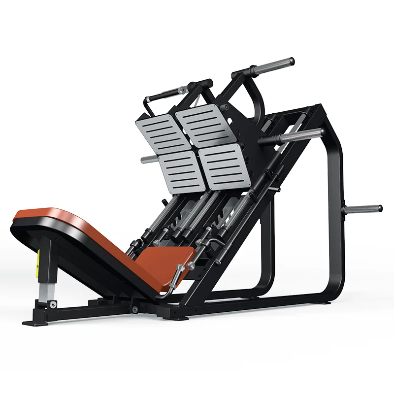 Iso-Lateral Leg Press Machine Plate Loaded Hack Squat Machine 45 Degree Heavy Duty Commercial Gym Equipment Strength Training