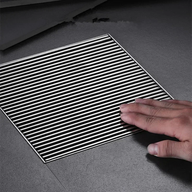 استنزاف أرضية كبيرة 304 الفولاذ المقاوم للصدأ 12/15/30 سنتيمتر مربع الخطي مصارف أرضية الحمام في الهواء الطلق فناء استنزاف قطر كبير