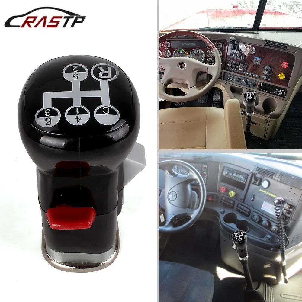 RASTP-Free Shipping 6 Speed +R+C Gear Shift Lever Knob Manual Gear Shift Knob For Volvo FH FM Truck OEM 1655853 RS-TS018