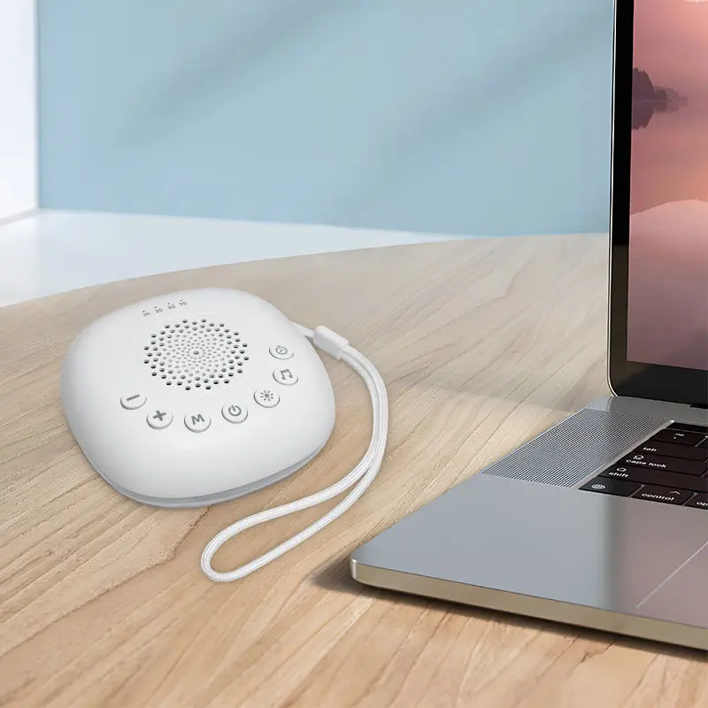 Adjustable Brightness Night Light Personal Timer Adult Yoga Easy Sleep Relaxation Soothing Sound White Noise Machine Speakers