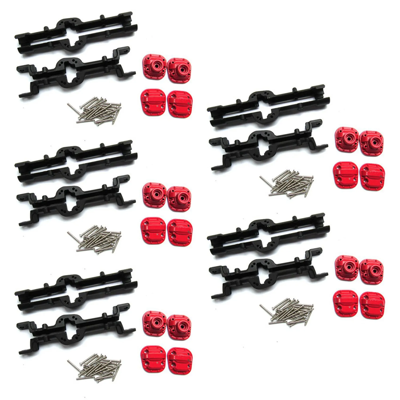 

B78B-5X Metal Front And Rear Bridge Axle Housing Case For MN D90 D91 MN99 MN99S 1/12 RC Car Upgrade Parts Accessories,Black