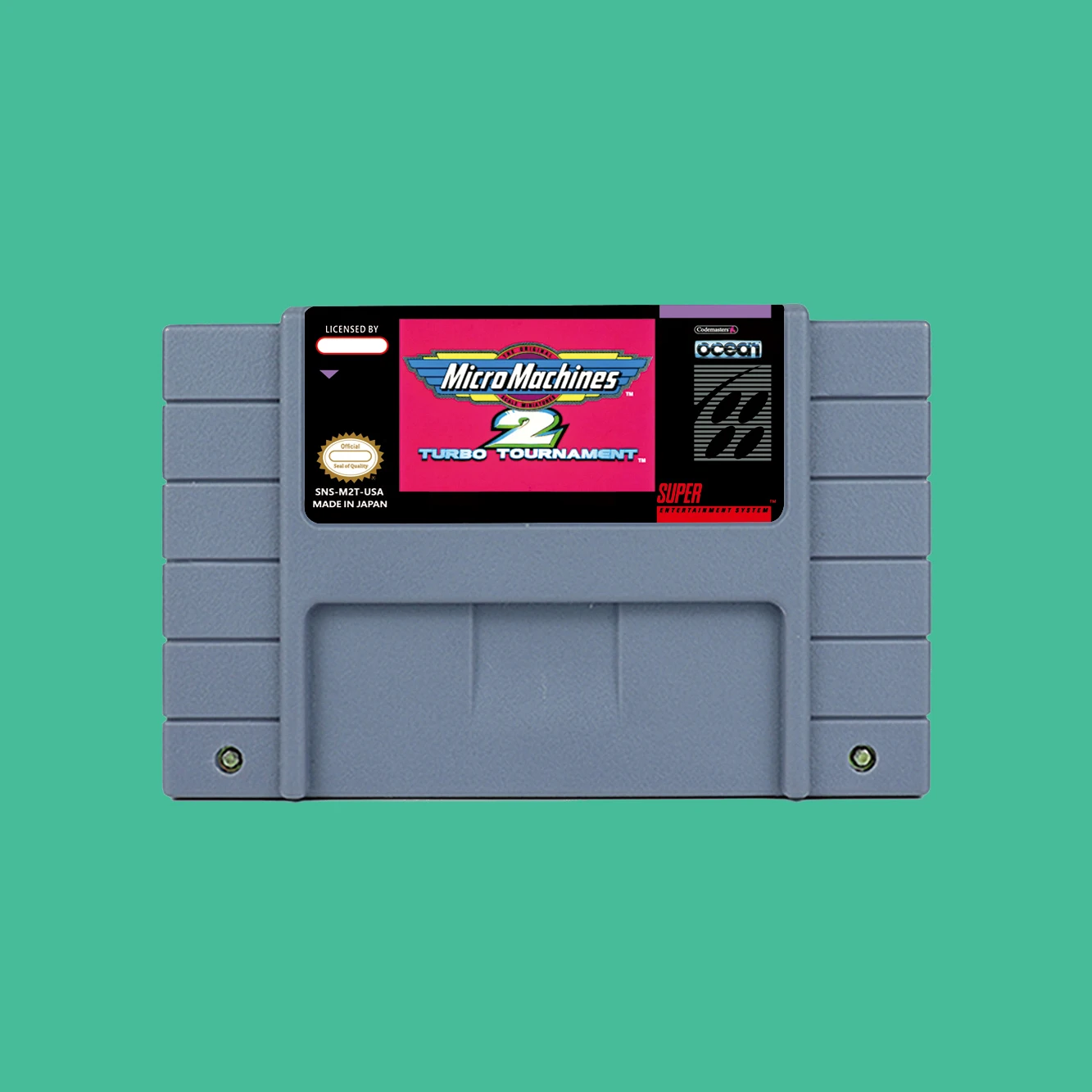 Action Game for Micro Machines 2 - Turbo Tournament  - USA or EUR version Cartridge available for SNES  Game Consoles