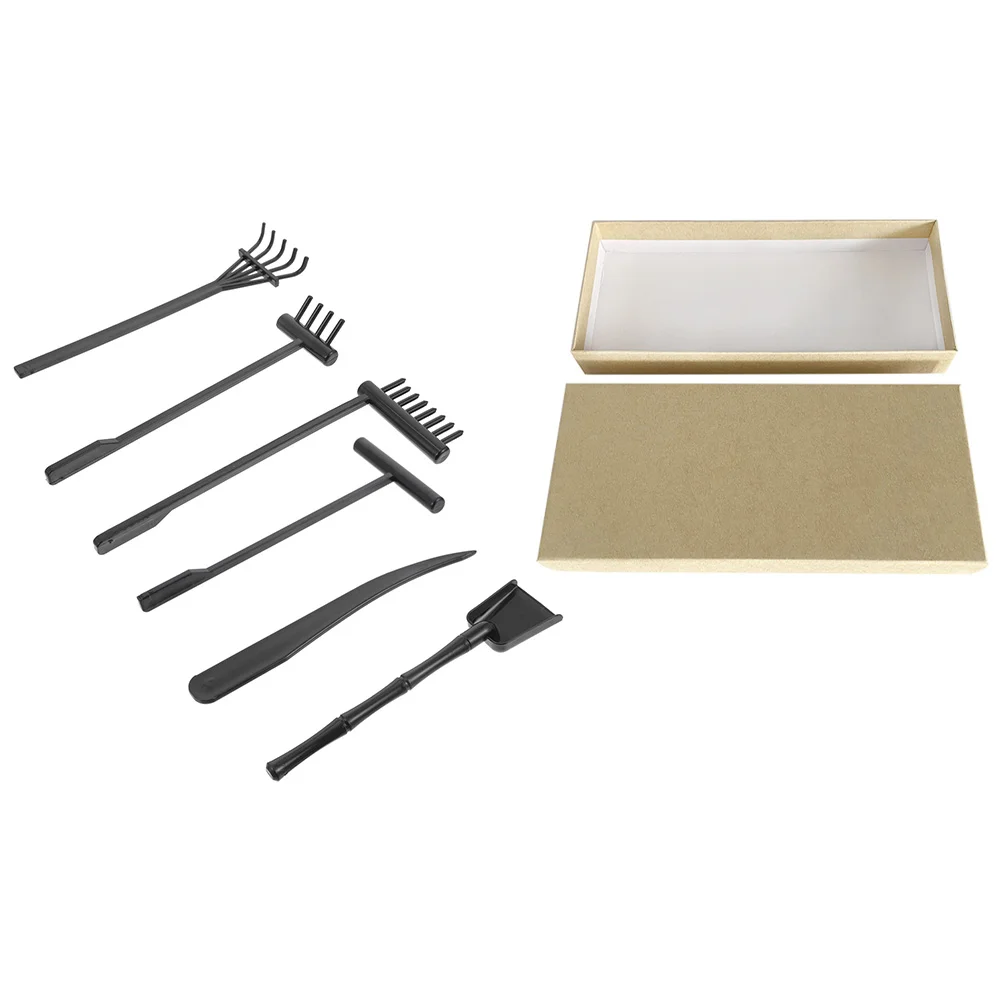 Zen – Kit de râteau à sable, Mini pour plantes de jardin, outil de dessin, fournitures de décoration de Table, bureau