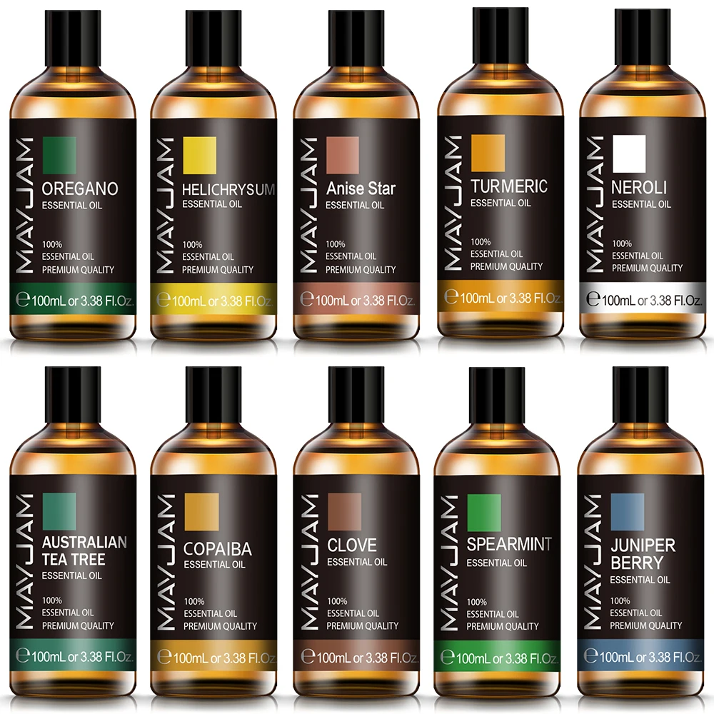 MAYJAM-aceite esencial de orégano, Fragancia Neroli, Helichrysum, Copaiba, cúrcuma, menta verde, anís, estrella, novedad de 2024