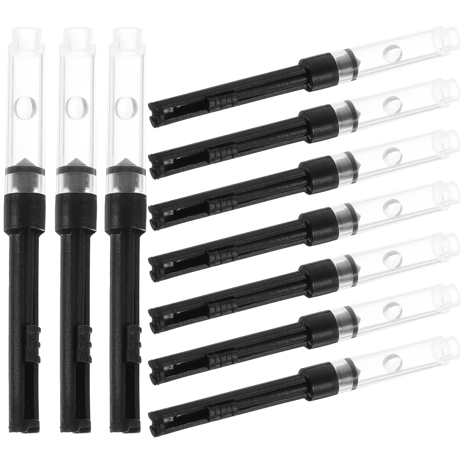 10 Pcs Fountain Pen Converter Ink Kit Filler Pump Refillable Pens Refiller Auxiliary Tool