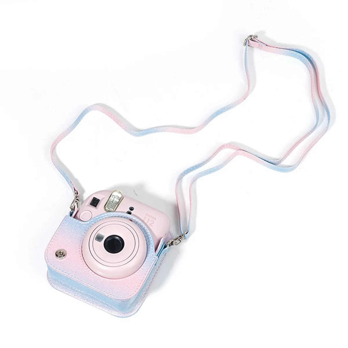 A93P Camera Case with Adjustable Shoulder Strap PU Leather Soft Protective Case Trave Bag for Fujifilm Instax Mini 12,C