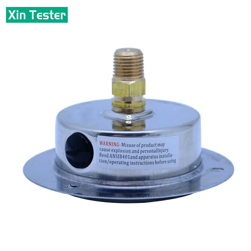 Xin Tester 0-60Mpa Air Oil Water Hydraulic Pressure gauge Psi/MPa Thread G 1/4,Axial stainless steel Anti-Vibration manometer