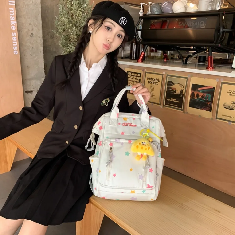 Schoolbag Women's Korean Edition Instagram Style Campus Small Fresh Versatile Casual Large Capacity Student Schoolbag