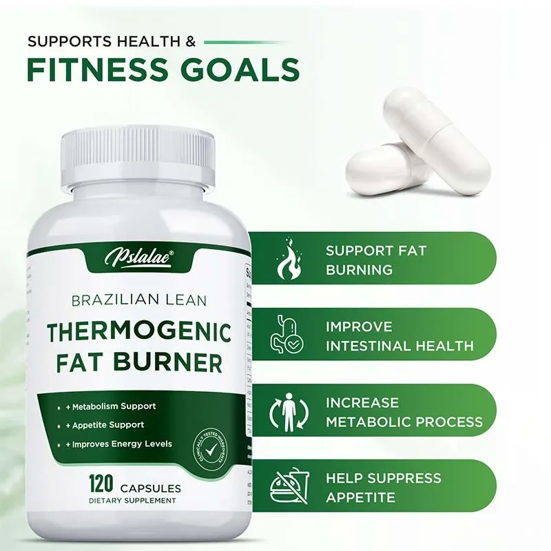 Thermogene vetverbrander - Natuurlijk eetlustonderdrukker, verlicht opgeblazen, vetverbranding, gewichtsbeheer, immuniteitsupplement